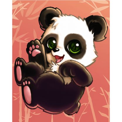 Blije reuzenpanda - by Vink- Schilderen op nummers