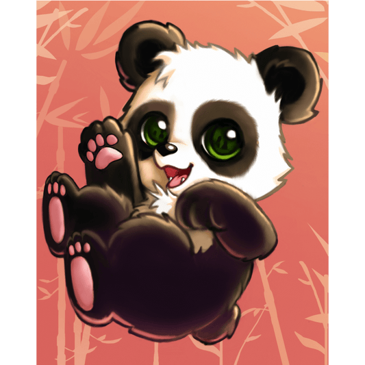 Blije reuzenpanda - by Vink- Schilderen op nummers