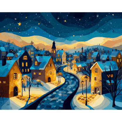 Zonsondergang op kerstavond