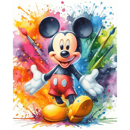 Mickey Kleuren­spetter- Schilderen op nummers