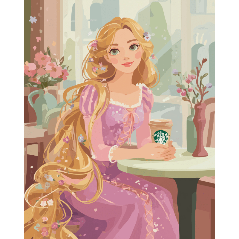 Gouden ochtend- Schilderen op nummers