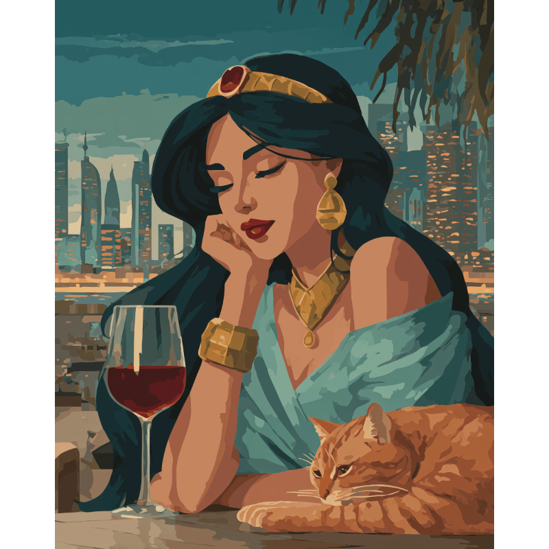 Arabische nacht- Schilderen op nummers