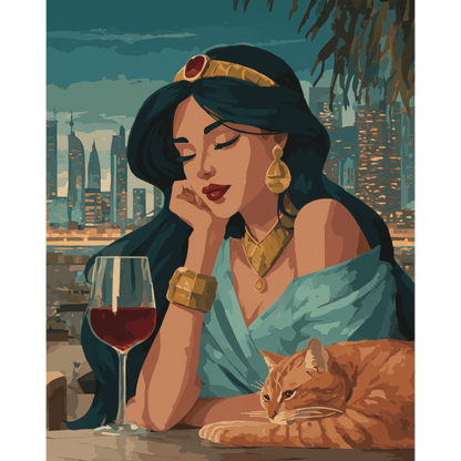 Arabische nacht- Schilderen op nummers