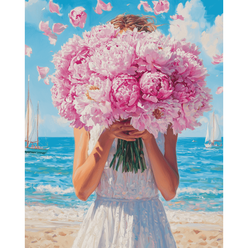 Bloemenbries- Schilderen op nummers