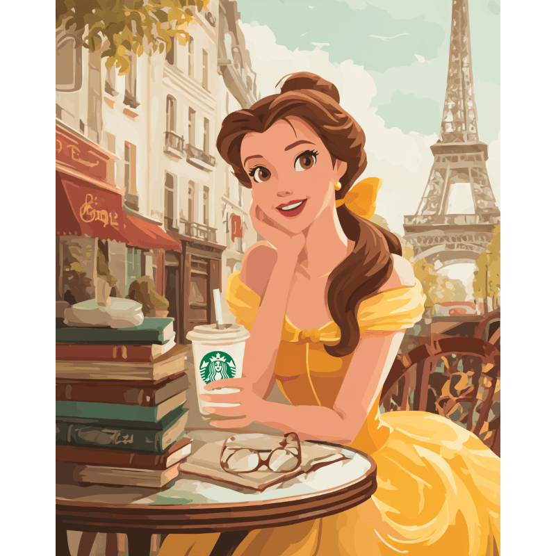 Prinses in Parijs- Schilderen op nummers