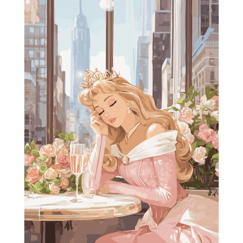 Vermoeide schoonheid- Schilderen op nummers