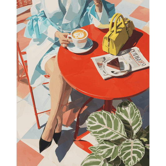 Zakelijke bijeenkomst- Schilderen op nummers