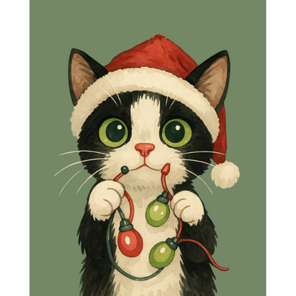 Verwarde kerst- Schilderen op nummers