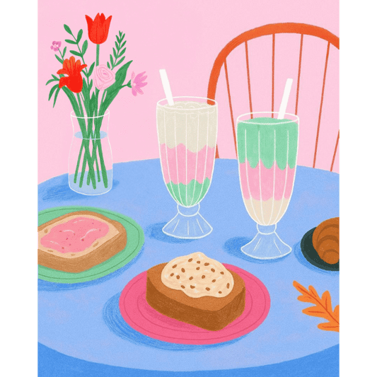 Milkshakes- Schilderen op nummers