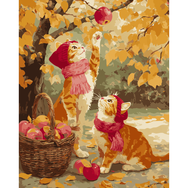 Appels plukken- Schilderen op nummers