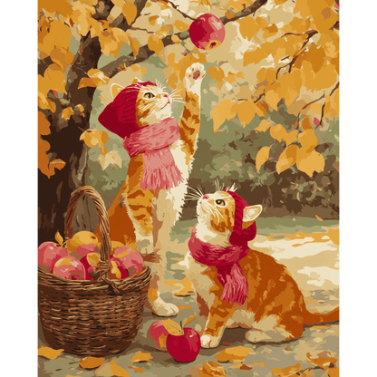 Appels plukken- Schilderen op nummers