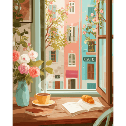 De ochtend van een schrijver- Schilderen op nummers