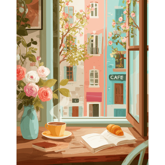 De ochtend van een schrijver- Schilderen op nummers