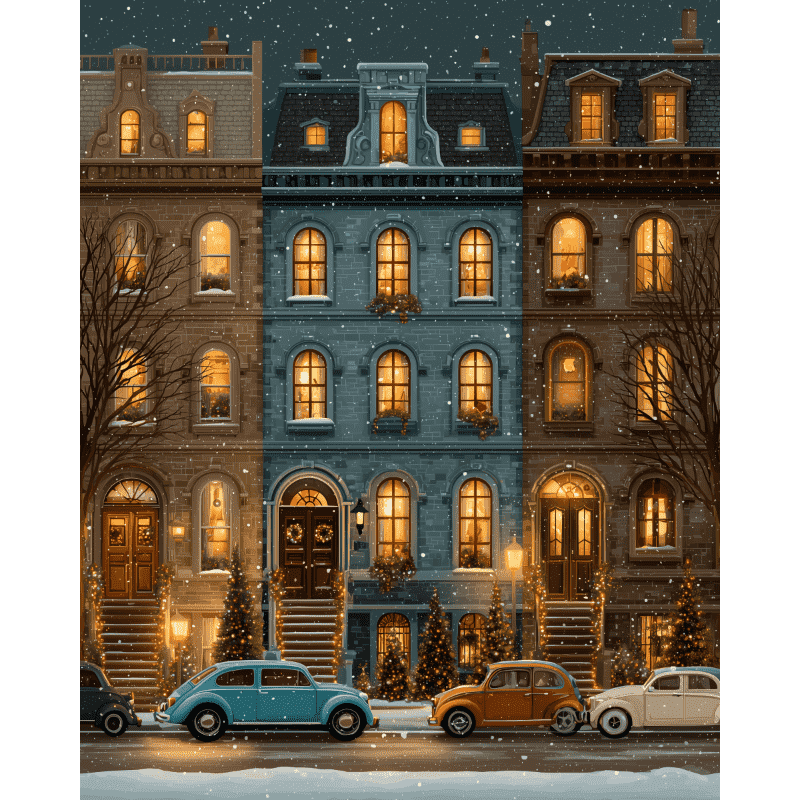 Charmante buurt- Schilderen op nummers