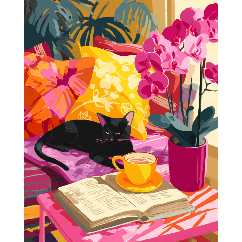 Een luie dag- Schilderen op nummers