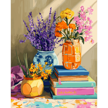 Bloemencompositie- Schilderen op nummers