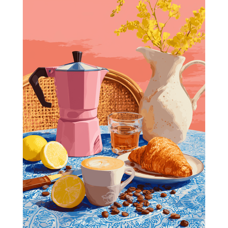 Gebrouwen voor zonneschijn- Schilderen op nummers