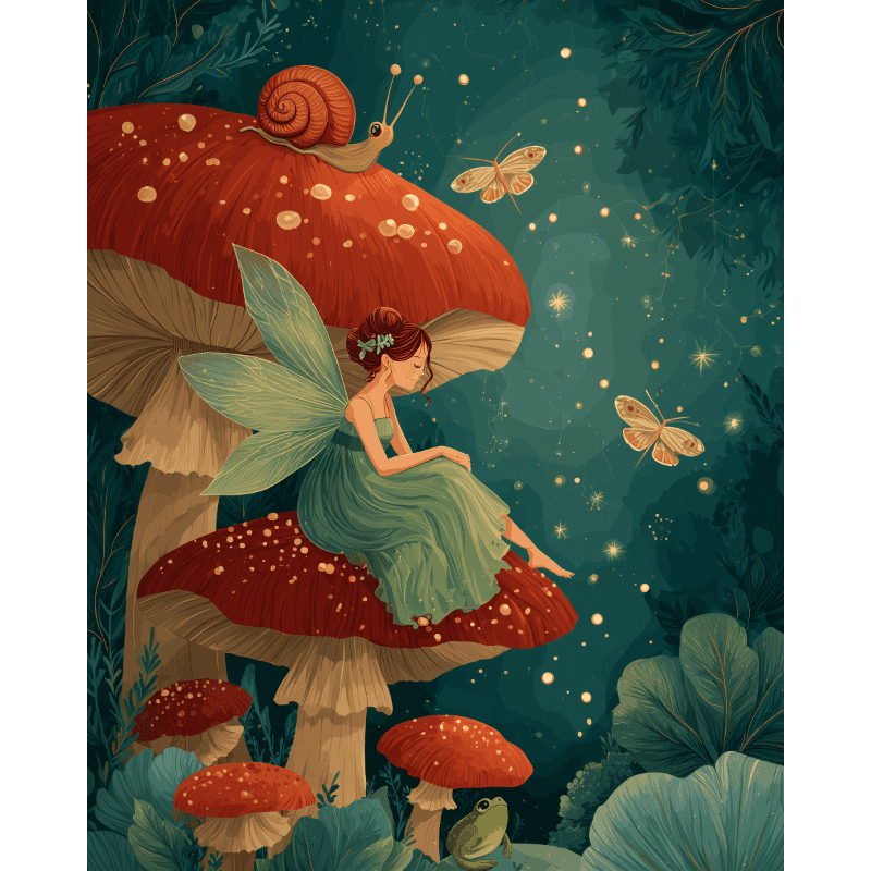 Een nachtelijke fantasie- Schilderen op nummers