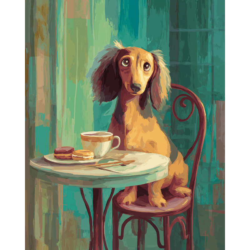 Café-dromer- Schilderen op nummers