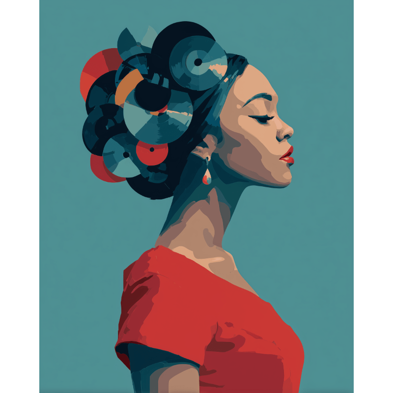 Koningin van de ziel- Schilderen op nummers