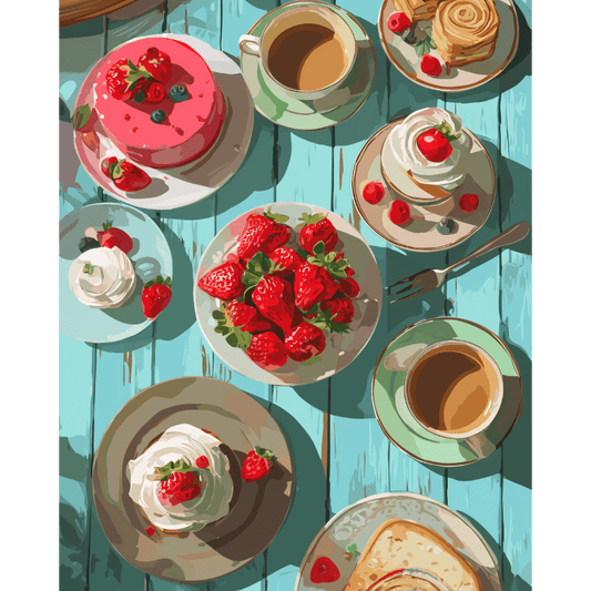 Droom voor zoetekauwen- Schilderen op nummers