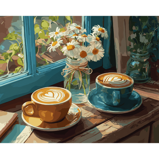 Dorpsnostalgie- Schilderen op nummers