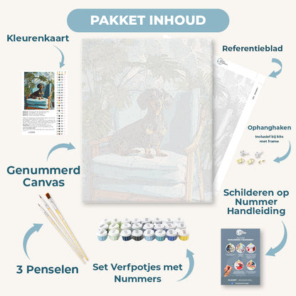Een poserend teckeltje