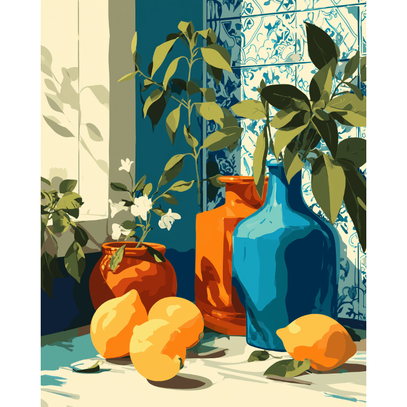 Fris licht- Schilderen op nummers