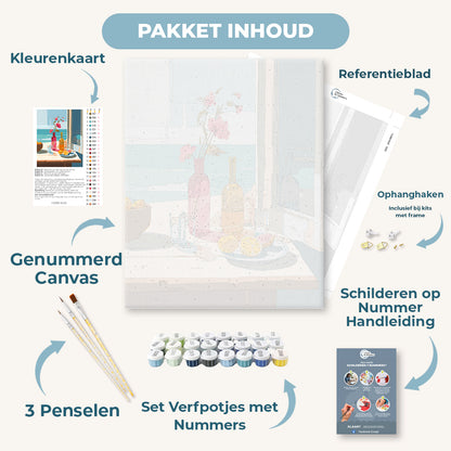Stilleven aan zee