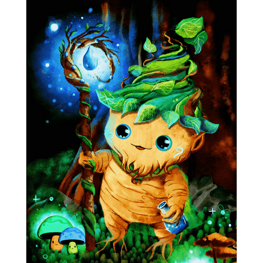 Alraune-druïde – by Tiny Tami- Schilderen op nummers