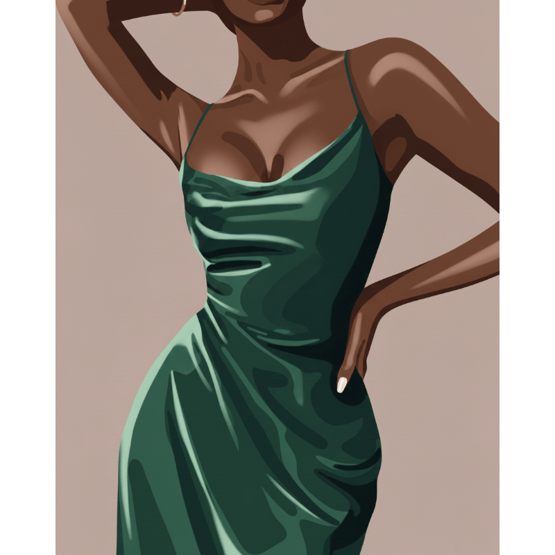 Elegante dame- Schilderen op nummers