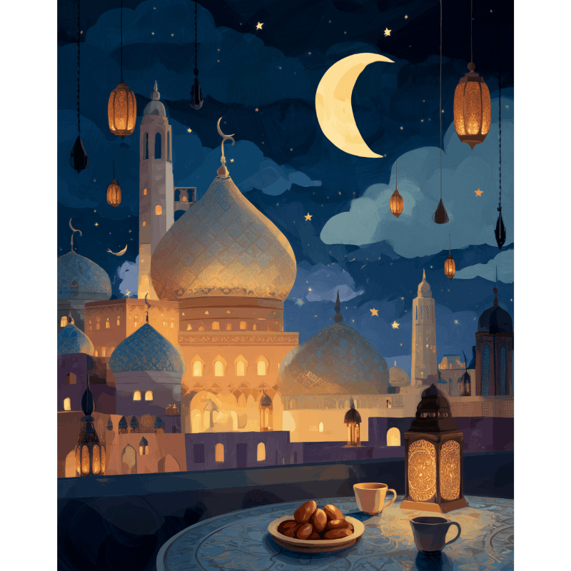 Ramadan- Schilderen op nummers