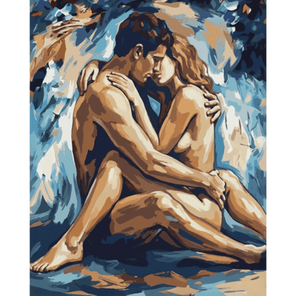 Sensuele geliefden- Schilderen op nummers