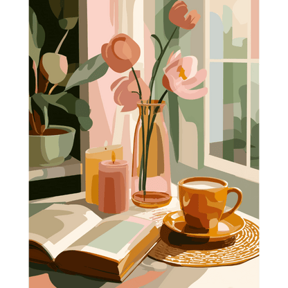 Raamlicht- Schilderen op nummers