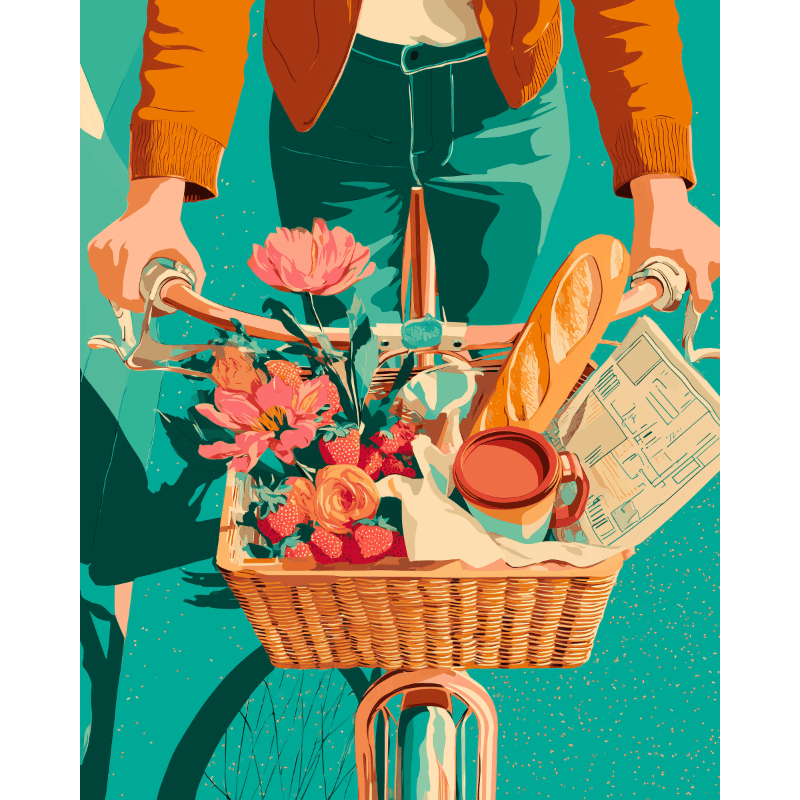 Een ochtendmand- Schilderen op nummers