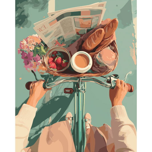 Vroege rit- Schilderen op nummers