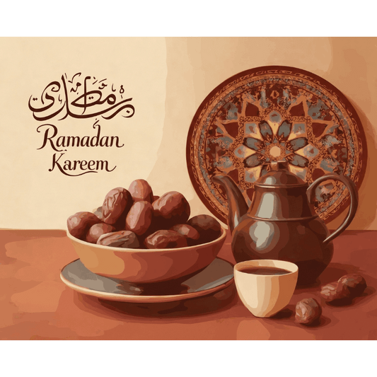 De smaak van de Ramadan- Schilderen op nummers