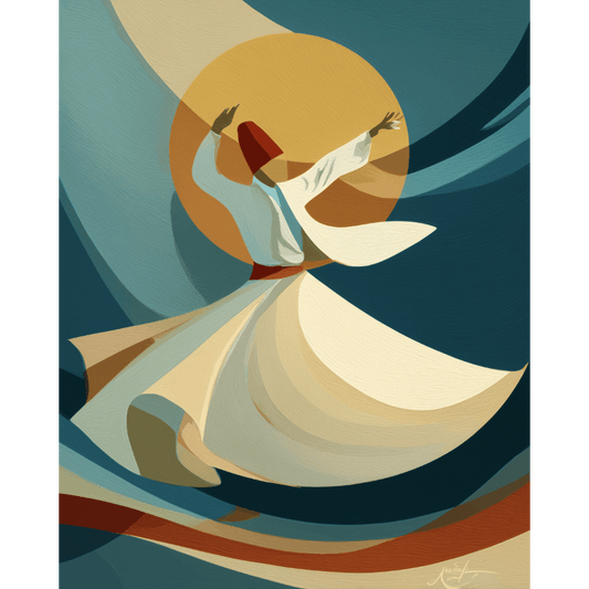 Draaiende derwisj- Schilderen op nummers