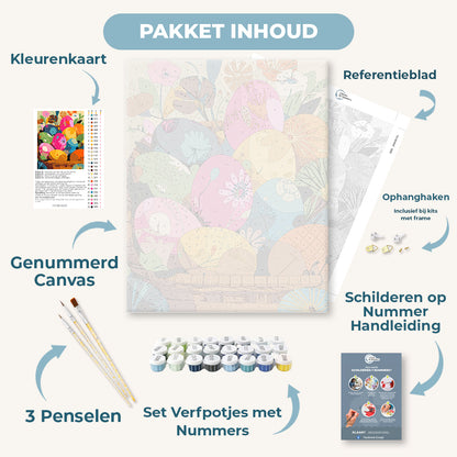 Kleurrijke paaseieren