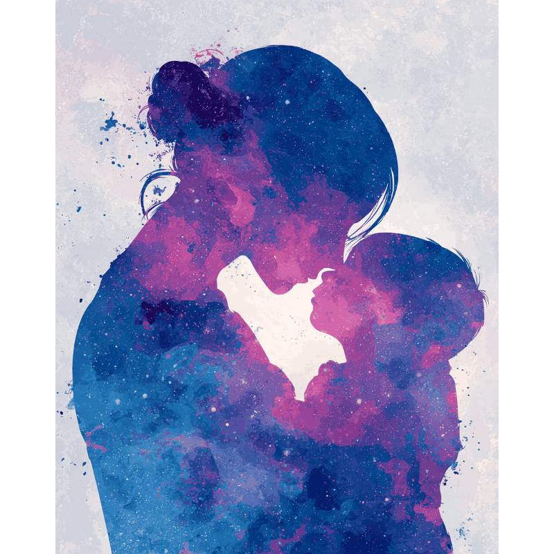 Moeder universum- Schilderen op nummers