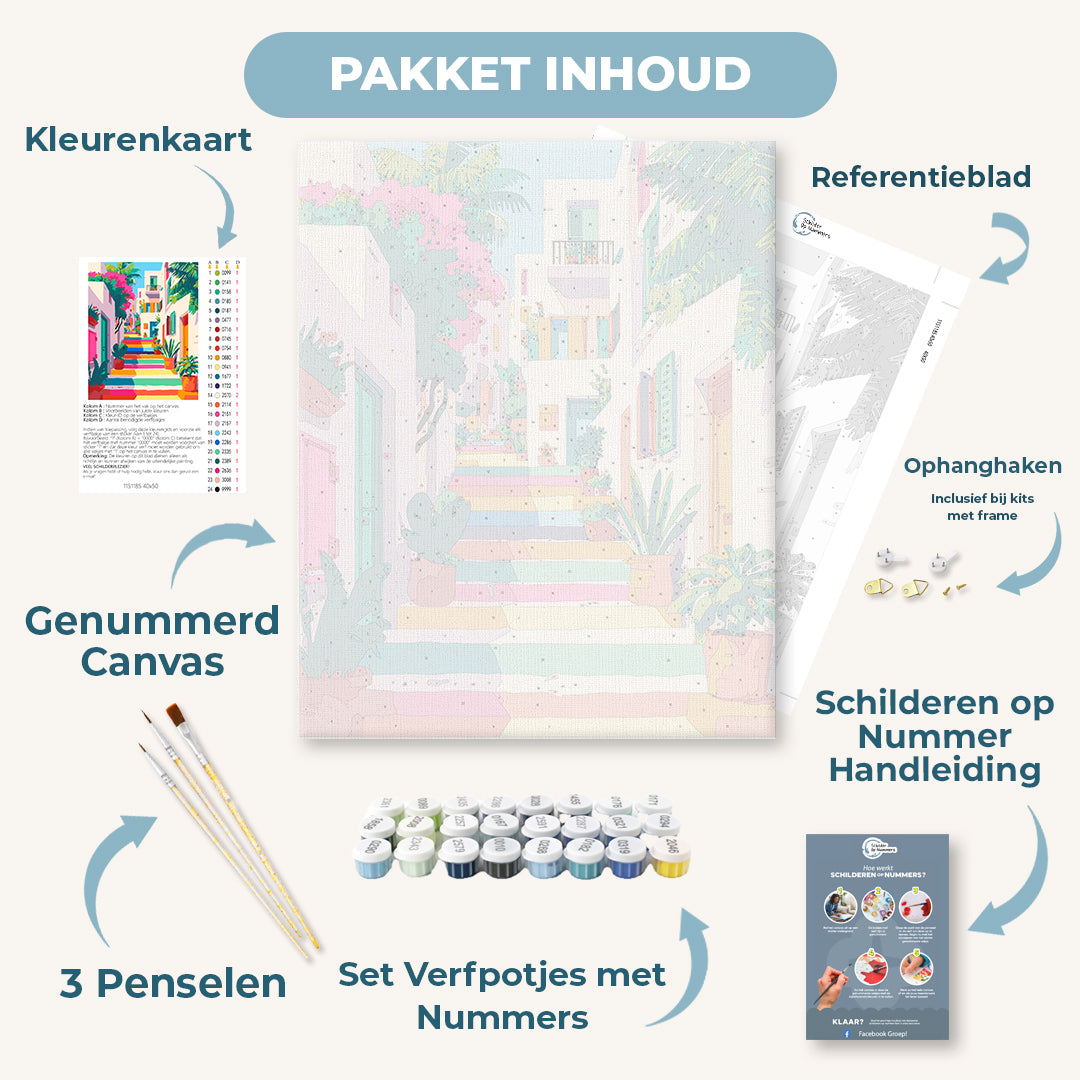 Een regenboogtrap