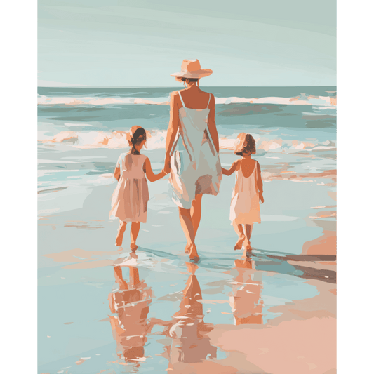 Twee dochters- Schilderen op nummers