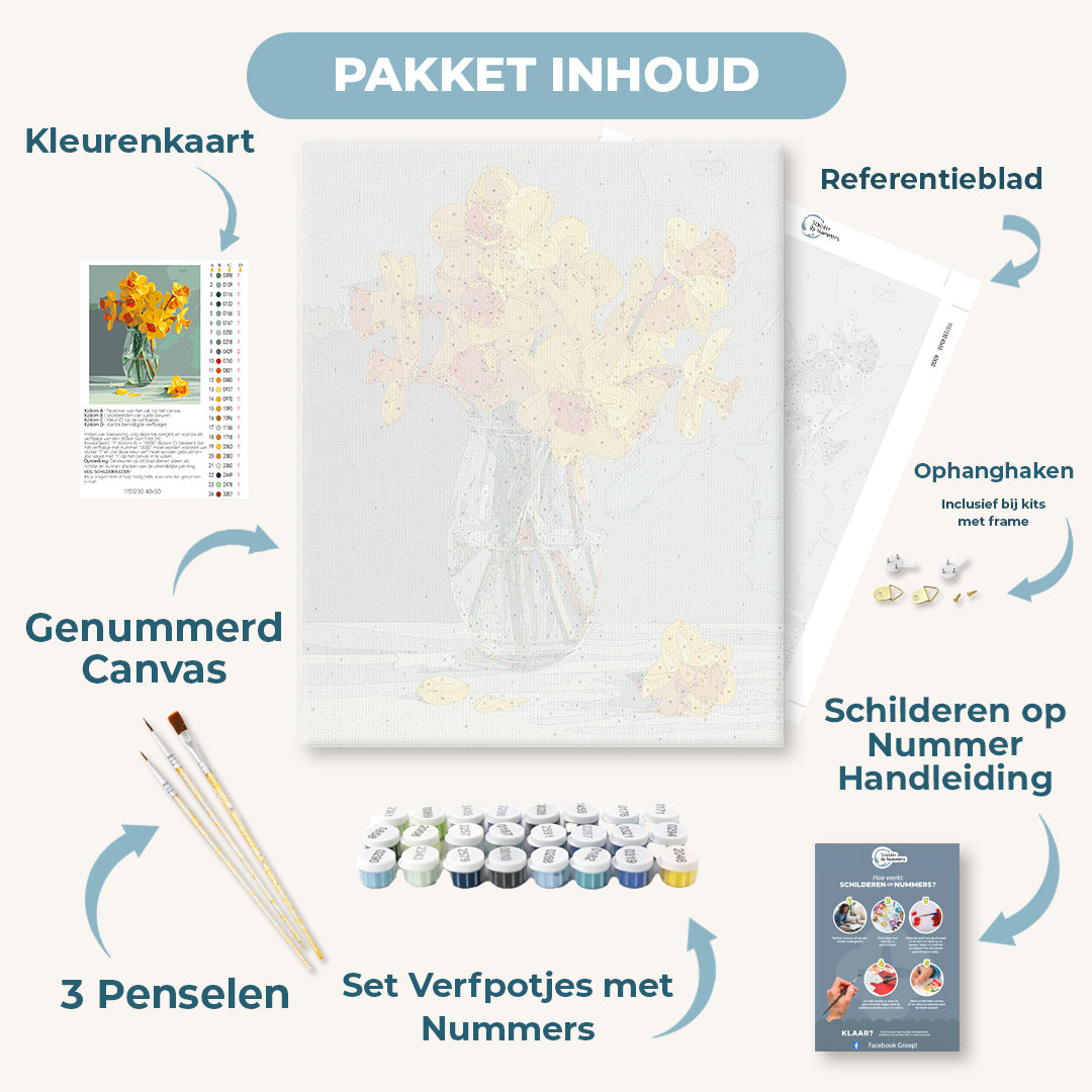 Narcissen in het licht