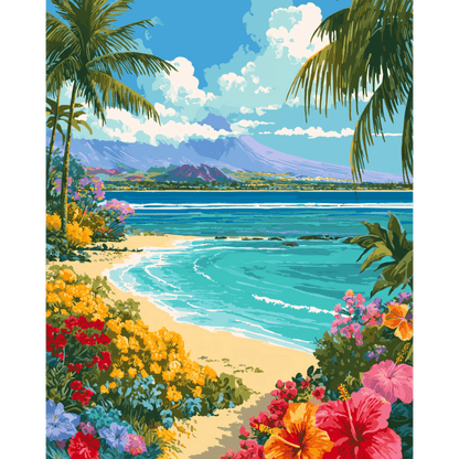 Hawaïaans landschap- Schilderen op nummers