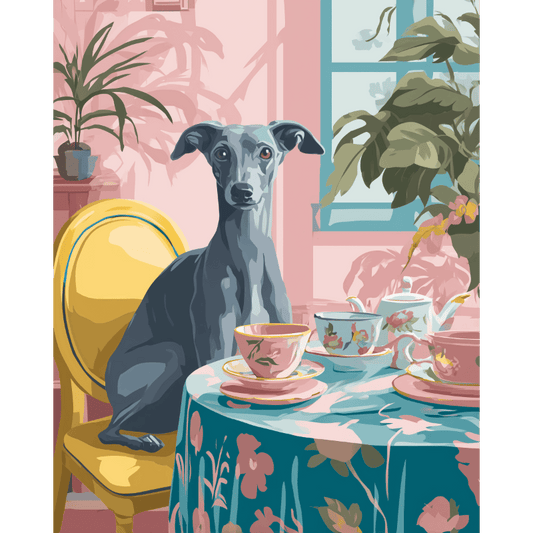 Thee met de hertogin- Schilderen op nummers