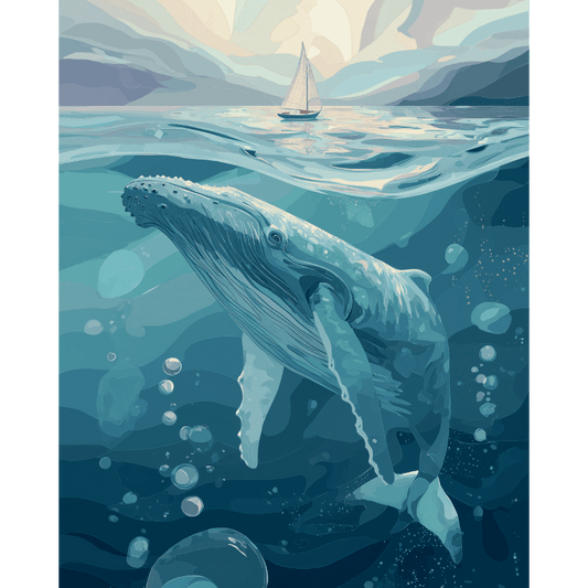 Dromerig onder water- Schilderen op nummers