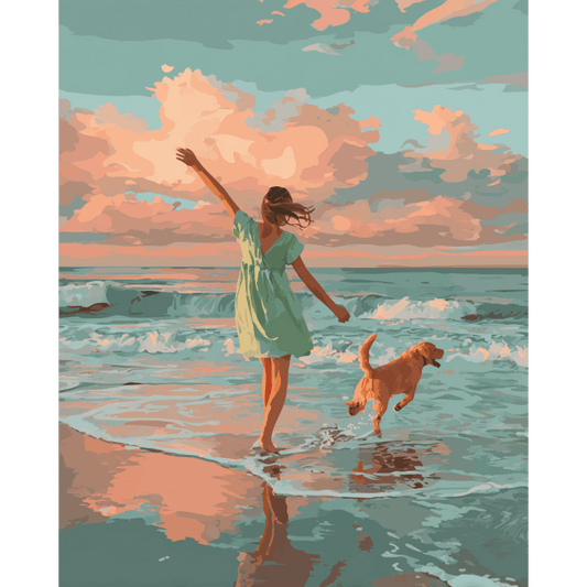 Golven van vreugde- Schilderen op nummers