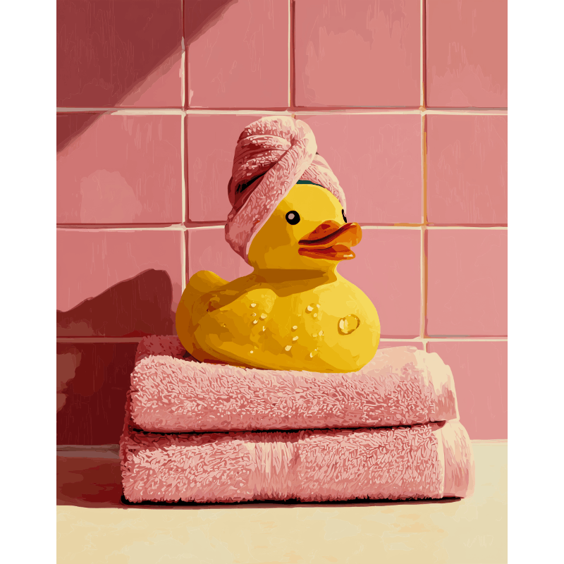 Spa-eend- Schilderen op nummers