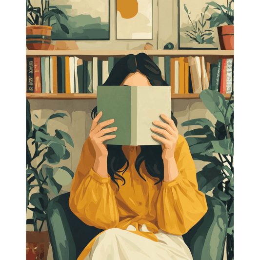 Verborgen tussen de pagina’s- Schilderen op nummers