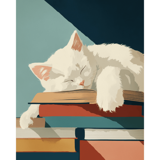 Het zachtste boekenlegger- Schilderen op nummers